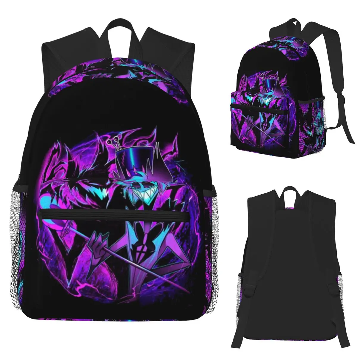 

Alastor And His Shadow Hazbin Student Backpack School Bag Hiking Travel Daypack for Boys Girls Fashion Bookbag Shoulder Bags