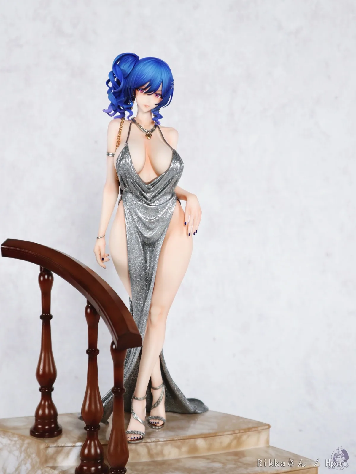 26 センチメートルアニメゲームアズールレーン USS セントルイスフィギュアセントルイスドレス版変態大人のおもちゃセクシーな女性のアクションフィギュアヌード ​   アニメ人形