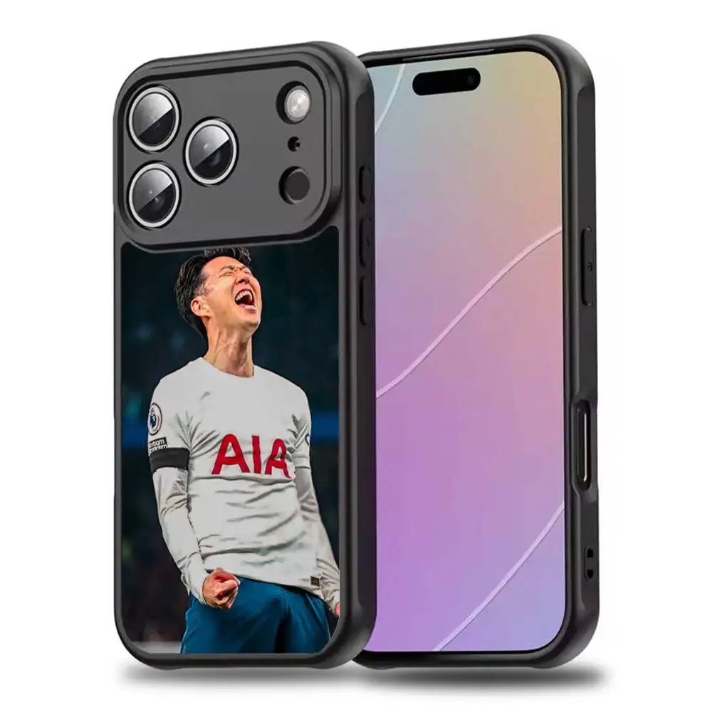 حافظة هاتف كرة القدم S-Son H-HeungS min لهاتف iPhone17,16,15,14,13,12,11,Pro,Max,Plus,Mini,SE4,E شحن لاسلكي مغناطيسي Magsafe #2