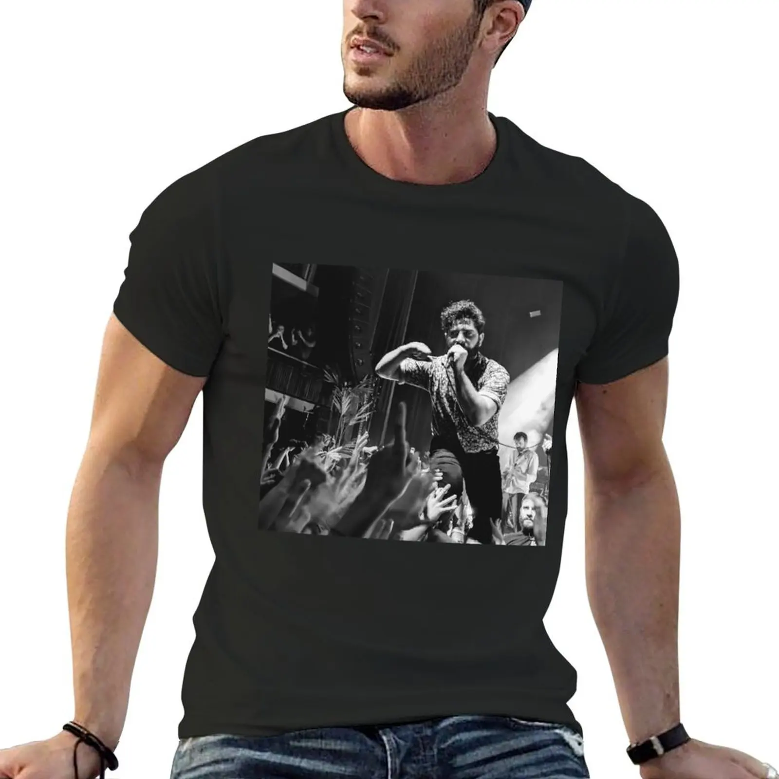 Yannis of Foals @ Ancienne Belgique, Brussels T-Shirt Blouse vintage graphic tee men graphic tees