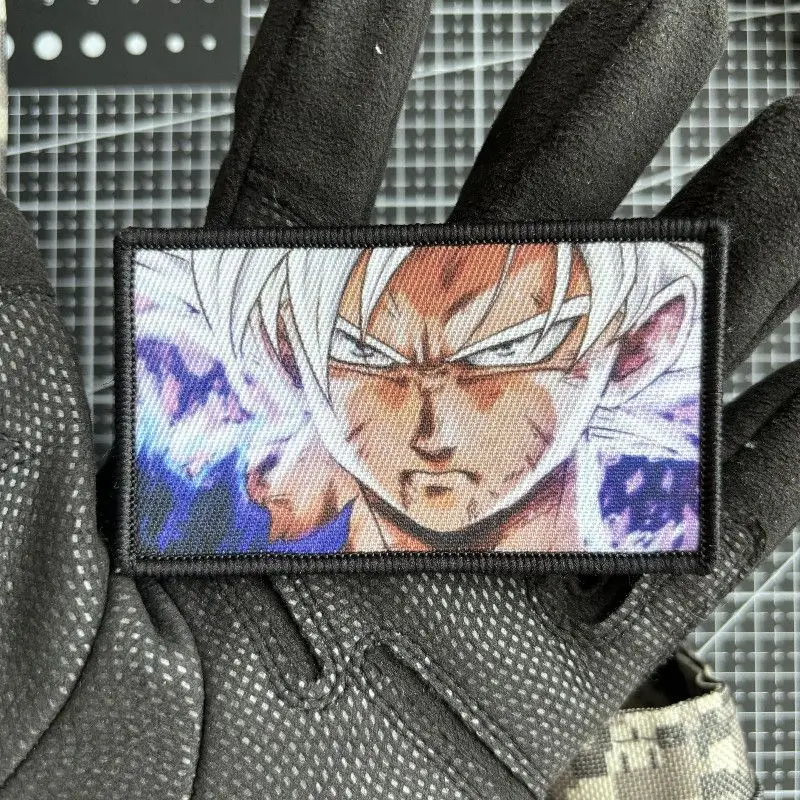 Dragon Ball Super Saiyan Cartoon Cute Embroidered Patch 2D Clothes Backpack DIY Fabric Patch Badge Anime Merchandise Wholesale view 5