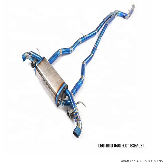 Latest Luxury Car End Split Rear Titanium Exhaust Pipe for  8 Series 840 Auto Parts Muffler