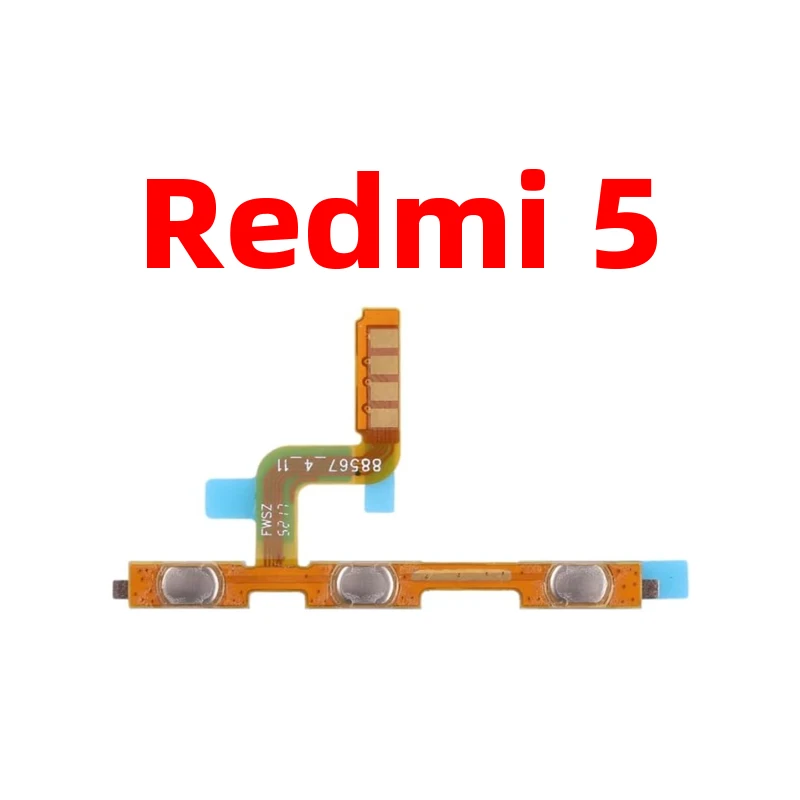 For Xiaomi redmi 5 Power ON OFF Volume Camera Key Button Switch Flex Cable Replacement