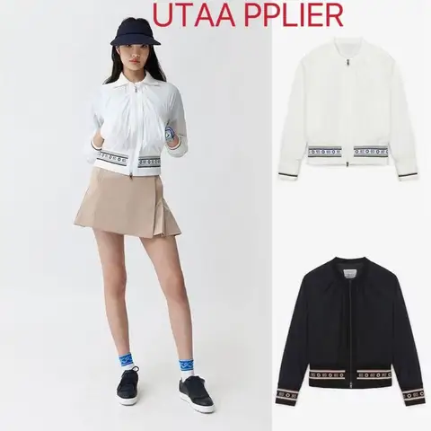Women Golf jacket 25 spring summer Lapel Long Sleeve brand logo golf clothing