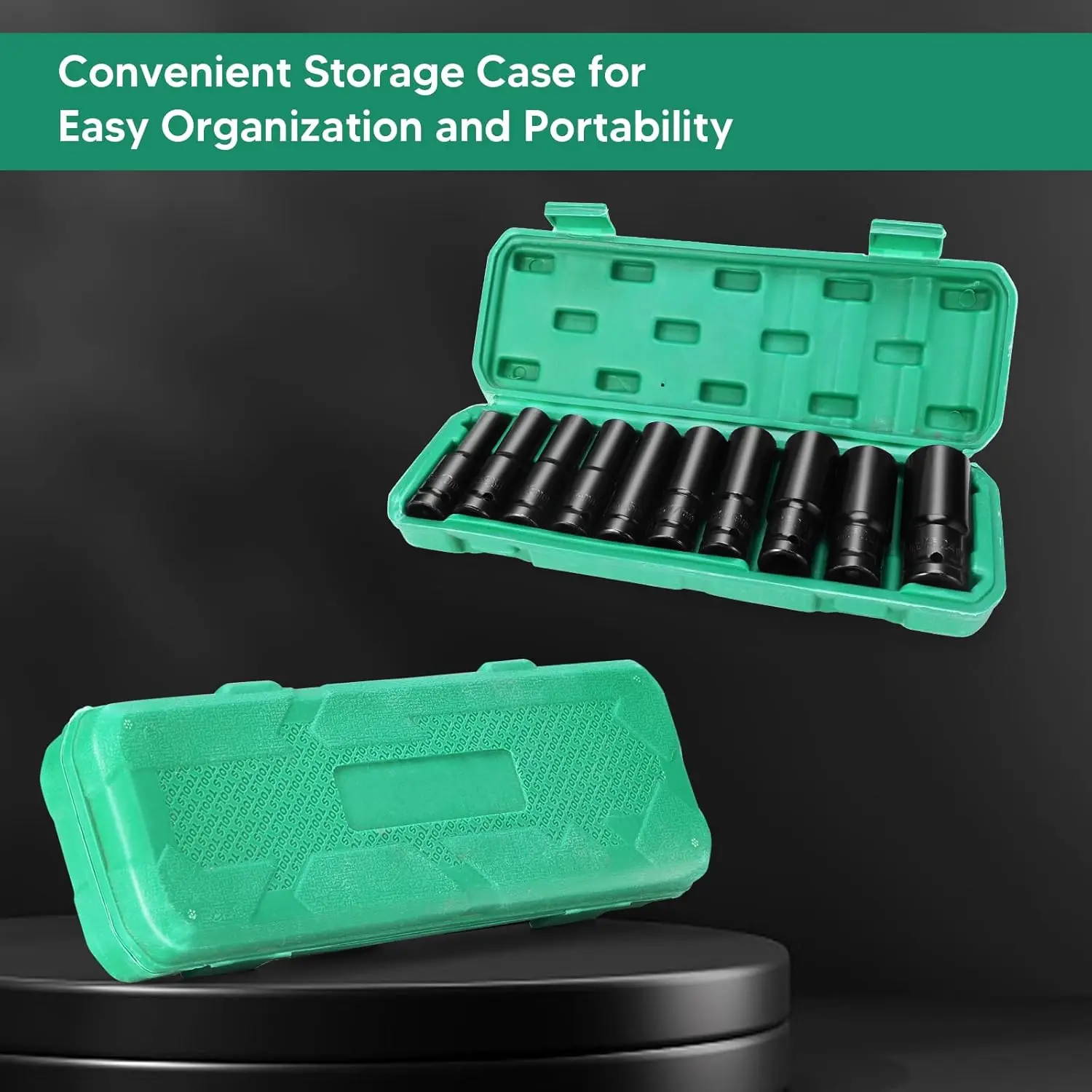 10pcs/set Pneumatic Extended Air Cannon Screwdriver Sleeve Combination 8-24mm Extended Hex Socket Autobile Repair Tools kit