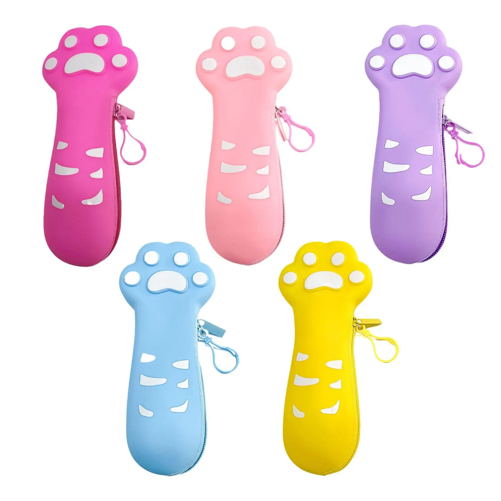 مقلمة من السيليكون للفتيات هدية إبداعية للطلاب حقيبة أقلام رصاص متعددة الأغراض #3