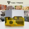 Twotrees TS1 미니 레이저 조각기 3W 휴대용 레이저 블루투스 CNC 기계 DIY 페인트 개 태그 종이 가죽 나무 플라스틱 로고 1