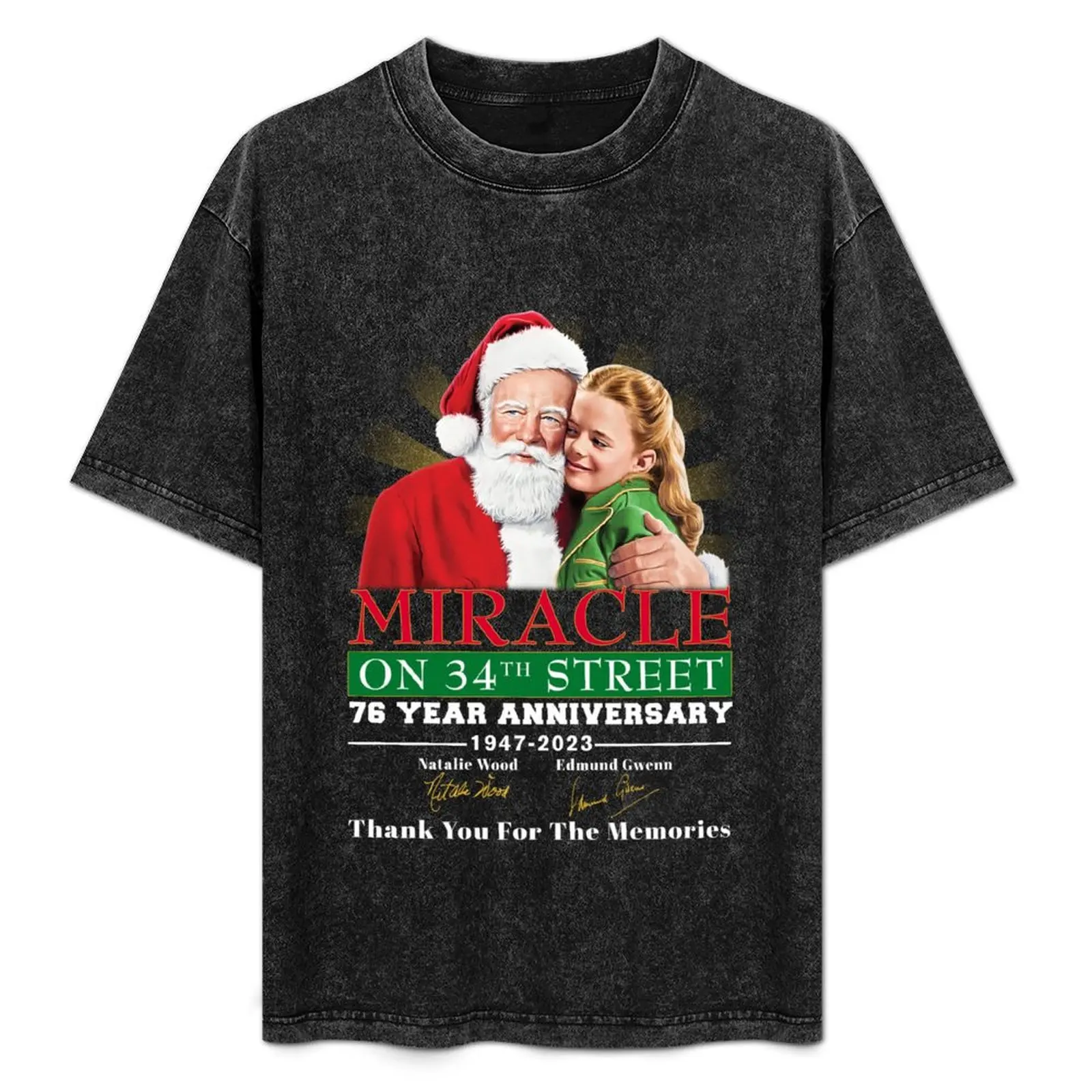 

Official Miracle On 34th street 76 year anniversary 1947 2023 thank you for the memories signature T-Shirt