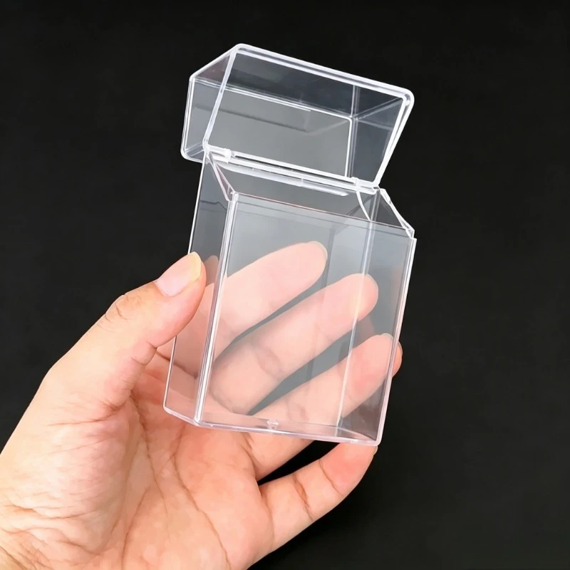 Transparent Plastic King Size Cigarette Case Portable Flip Open 20 Pieces Cigarette Box Anti‑Crush Smoking Accessory Container - view 5