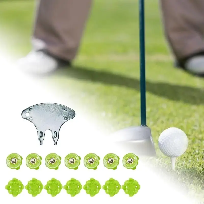 Golf Shoe Spikes Replacements Antislip Golf Cleat Quick Twist Golf Spikes 69HD