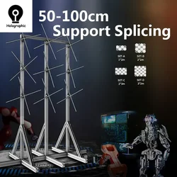 Proyector de holograma 3D con Wifi, dispositivo de 50-100cm, pantalla de publicidad de señal Led, reproductor de lámpara holográfica 3D, compatible con imágenes y empalme de vídeo