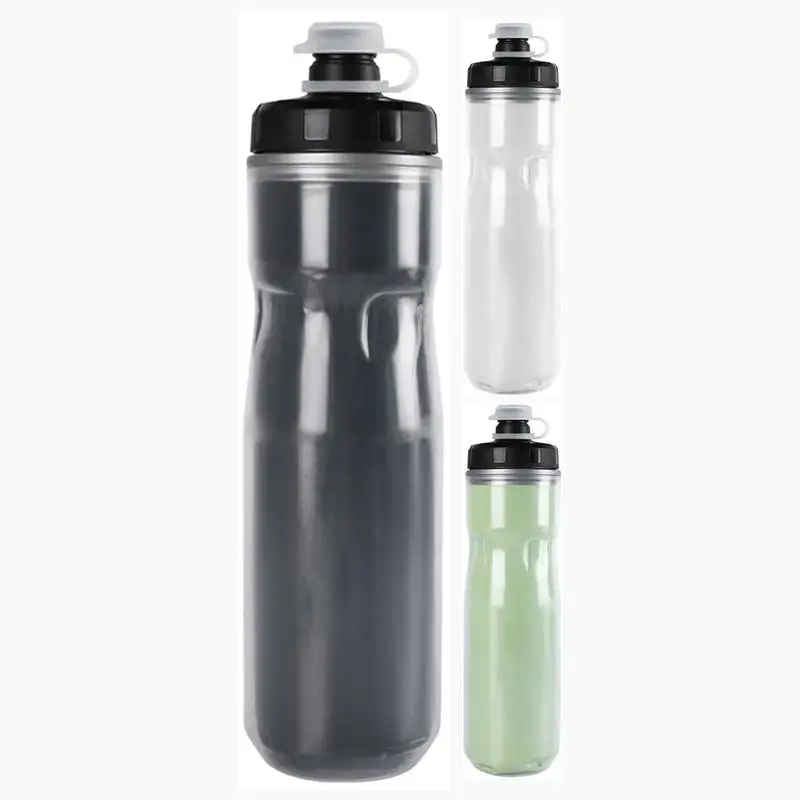 

Спортивная бутылка для воды, 720 мл, изолированная походная бутылка для воды, герметичный дизайн, легкие средства для гидратации для горячего или холодного питья