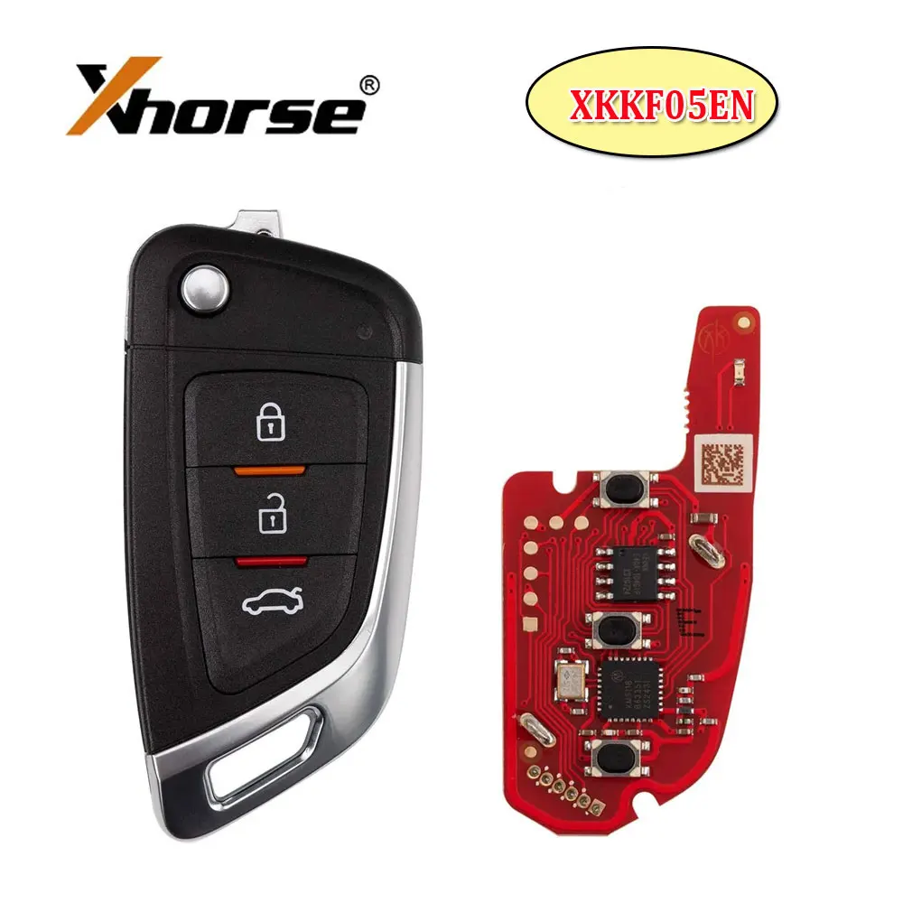 

Xhorse XKKF05EN проводной дистанционный ключ, нож, стиль, 3 кнопки, автомобильный дистанционный ключ 2-го поколения, английская версия, поддержка беспроводного программирования