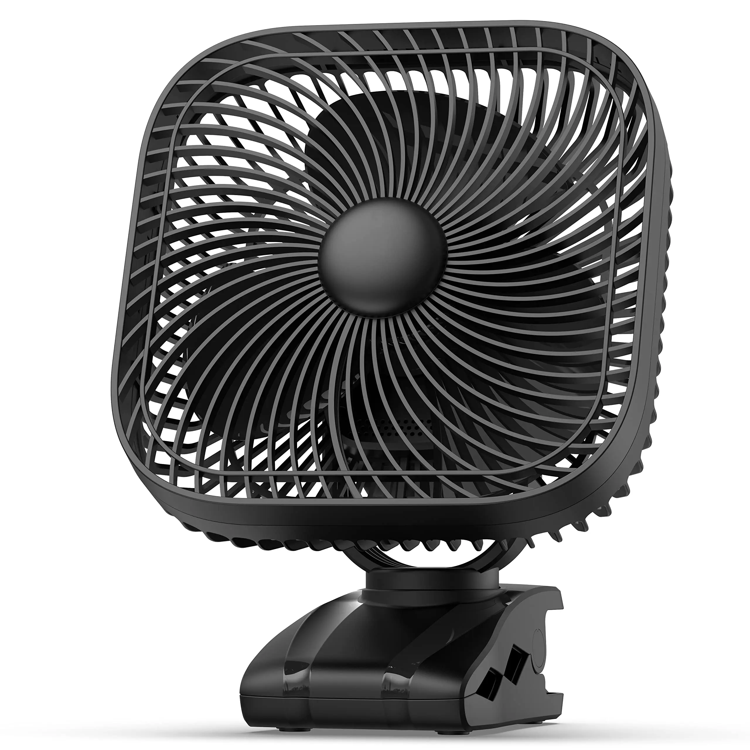 

XIAOTREE 20000mAh Rechargeable Clip Fan with Light & Hook 70H Runtime Strong Wind Usb Fan for Baby Stroller Outdoor Camping Fan