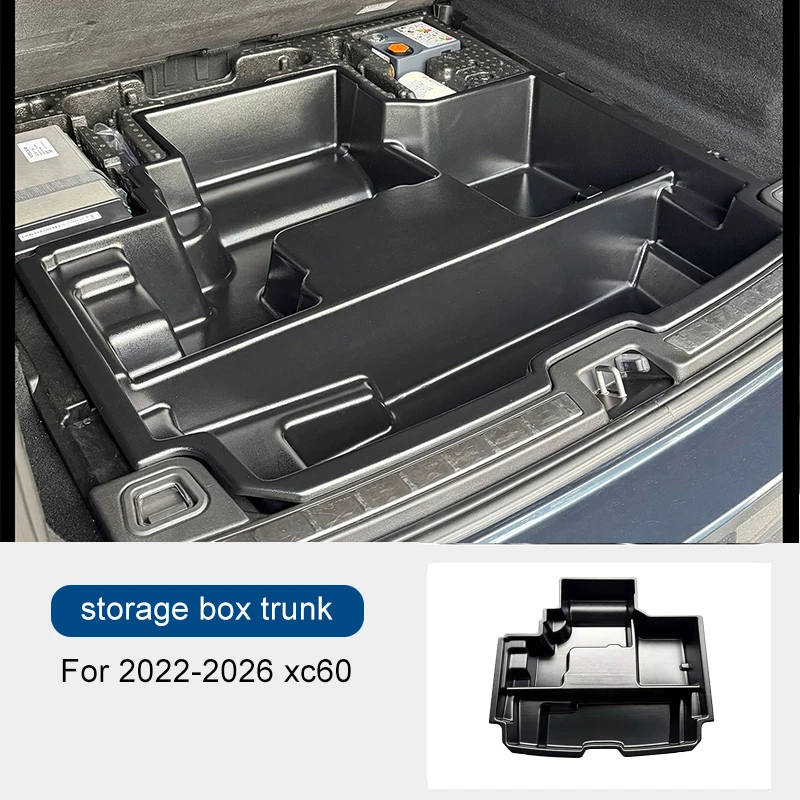 Aufbewahrungsbox für den hinteren Kofferraum, Aufbewahrungsbox für den unteren Kofferraum, Aufbewahrungsbox für Volvo XC60 2022–2026, Dekoration von Automobilteilen