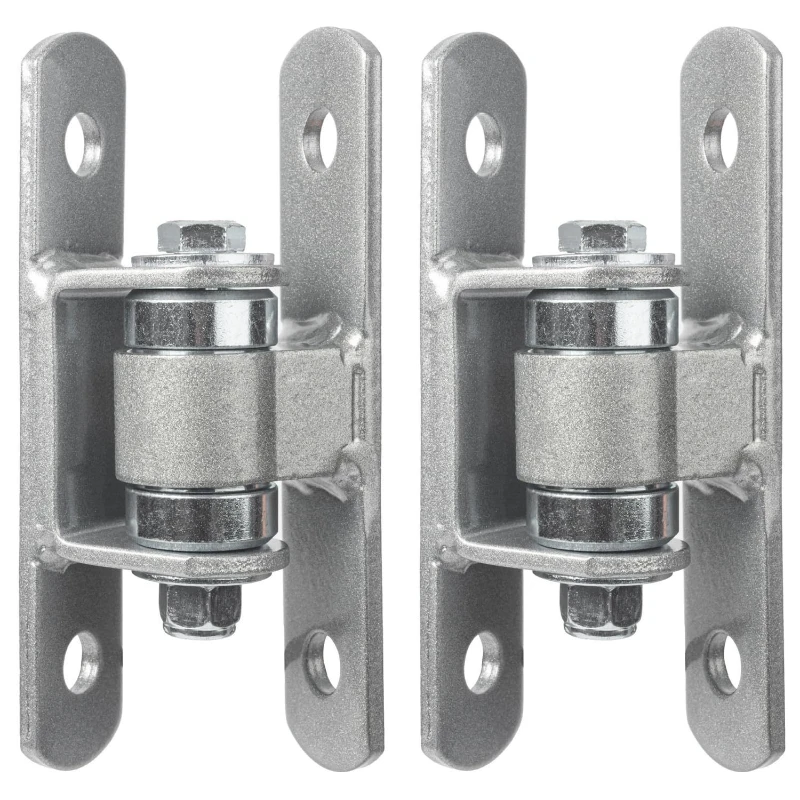 

Heavy Duty Bolt-On Sealed Bearing Outdoor Door Hinge - Bolts to Door and Doorpost Adjustable Yoke Pivot CI3700 Door Hinge