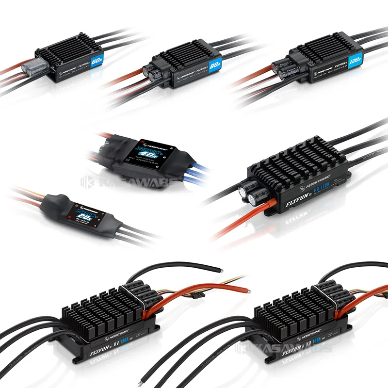Original Hobbywing FlyFun V5 Brushless ESC  40A 60A 80A 110A 120A 130A Soft Start-ups Reverse Brake Highpower BEC DEO Technology