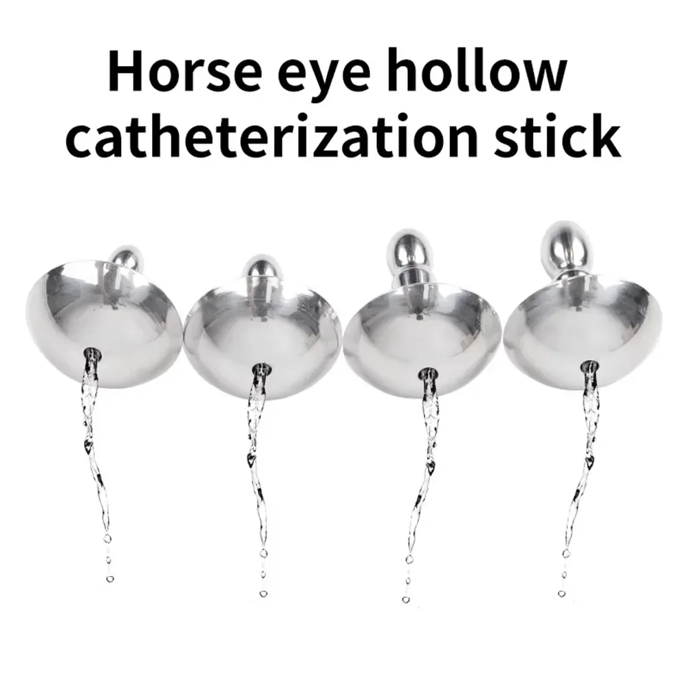 Penis Insertion Urethral Stainless Steel Horse Eye Stick Sounding Urethra Stimulator Male Organ Insert Plug Adult Supplies Store