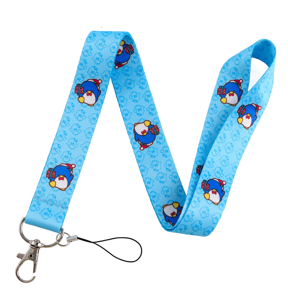 Cute Penguin Cartoon Neck Strap Lanyards for Key ID Card Gym Cell Phone Strap USB Badge Holder Rope Pendant Key Chain Gift