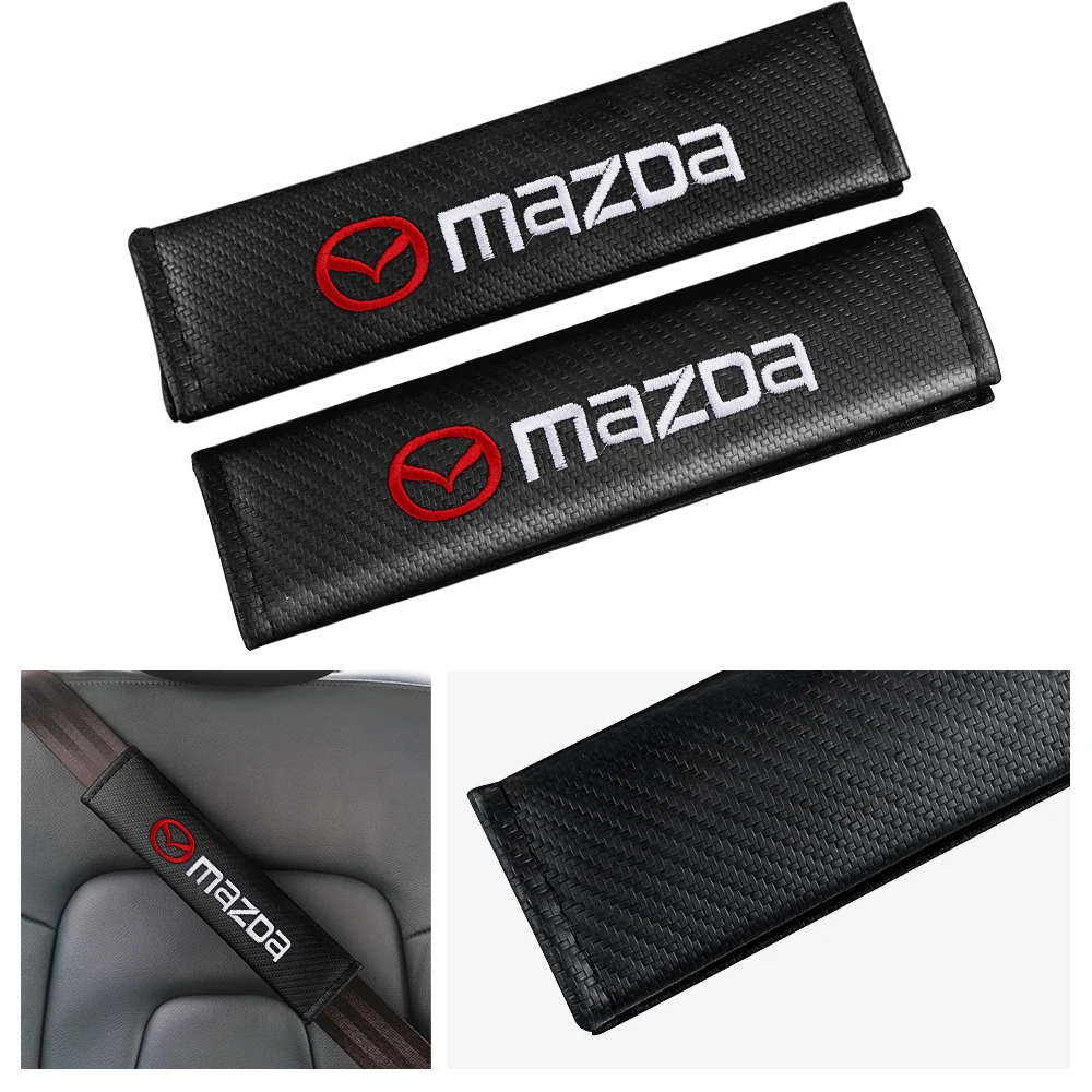 

Регулятор автомобильного сиденья из углеродного волокна, 1 шт., защитные плечевые ремни для Mazda CX-3 Bk GJ GL CX-8 CX-5 MS Speed 6 2 3 MX-5