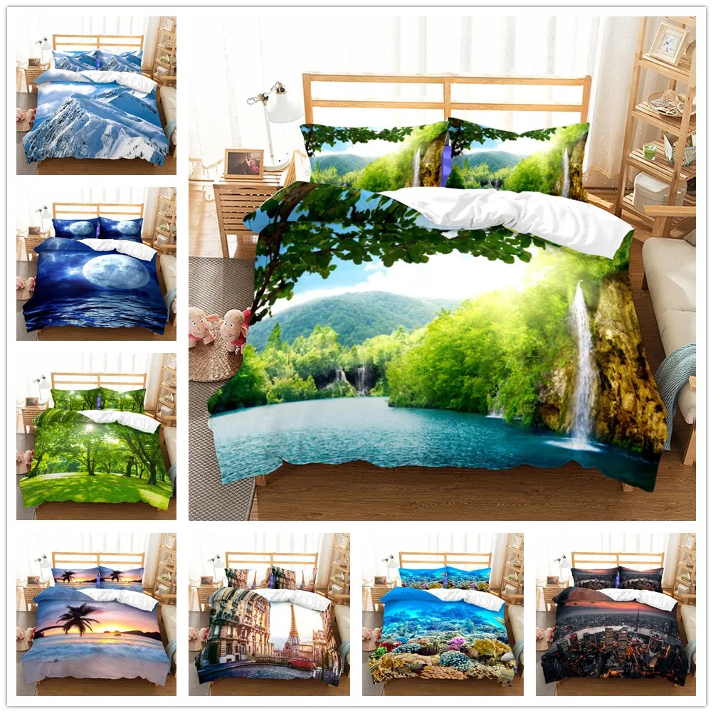 

Sweet Memory Landscape Witness Love Duvet Cover Set King Queen Double Full Twin Single Size Bed Linen Set