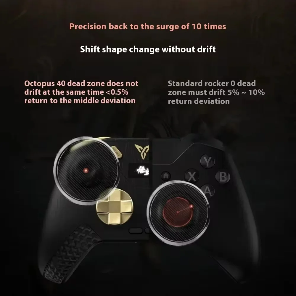 Flydigi APEX 4 Black Myth:Wukong Gamepad 2Khz Wireless Force Feedback Alloy Rocker Nearlink Screen for Switch PC Android Steam