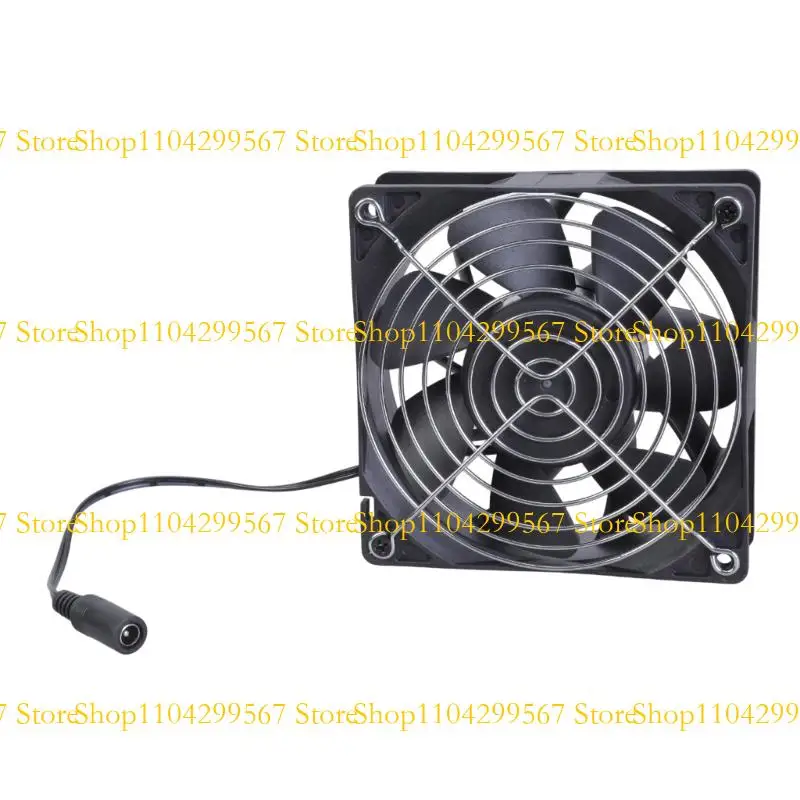 

CS1W 12cm Exhaust Fan 12V 2.7A 6000RPM High Speed Cooling Fan with Metal Guard for Kitchens and Bathrooms