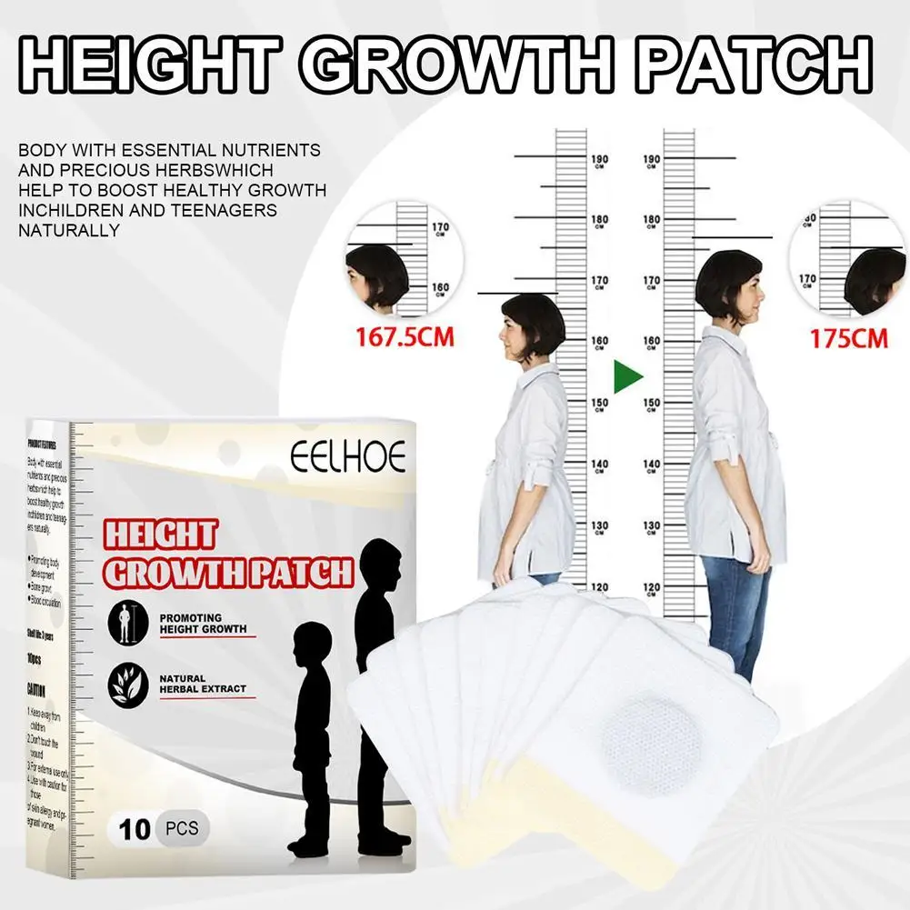 Body Height Enhancer Patch Growtaller Plaster Patch In Foot Increase Conditioning For Adults And Children Promote Bone Growth