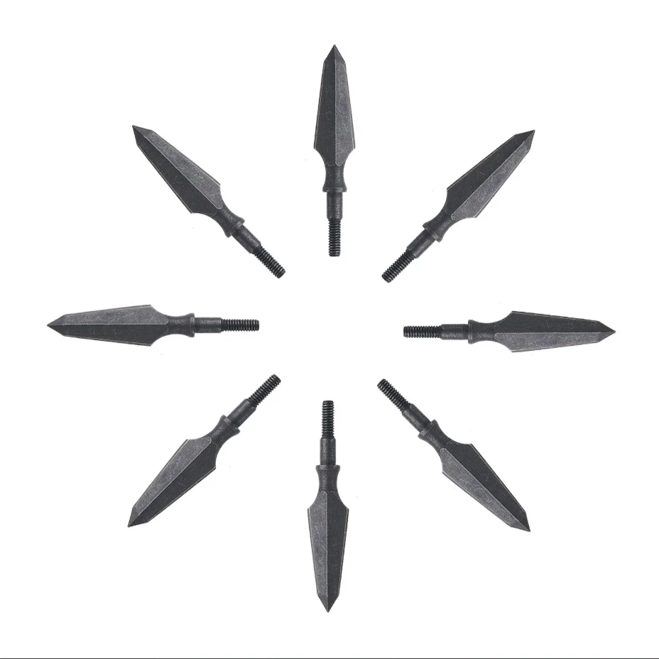 6 12 24 Pcs Toparchery 168 Grain Arrowheads Target Hunting Sharp Broadhead Carbon Steel Arrow Tip for Recurve Compound Bow