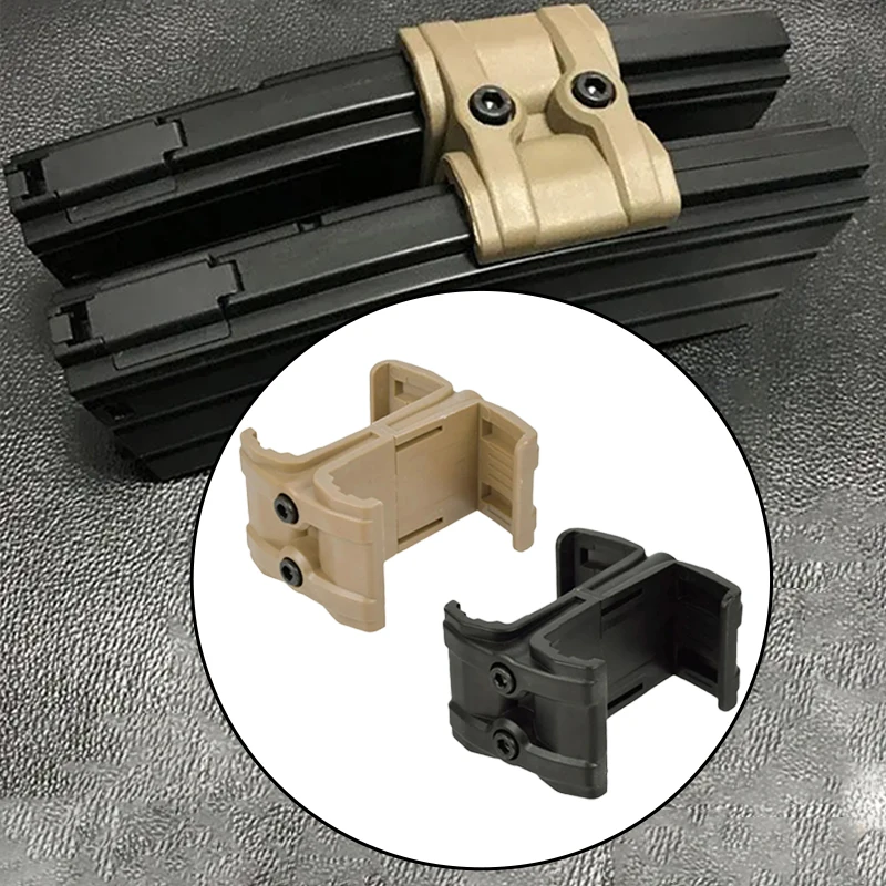 NEW Tactical rifle clip, AK/AR15/M4 Airsoft Mag dual parallelizer nylon spring version, parallel connector clip