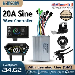 20A Three Mode Ebike Sinawave Controller 36V/48V with JN Display electric bicycle controller brushless for electric bike/scoot