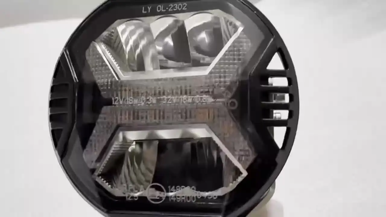 Barra de luz Led de trabajo para coche, 2 unidades, 4 pulgadas, aprobado por la marca, ámbar, DRL, foco de luz de conducción para Jeep Lada Offroad 4x4 para UTV SUV barco