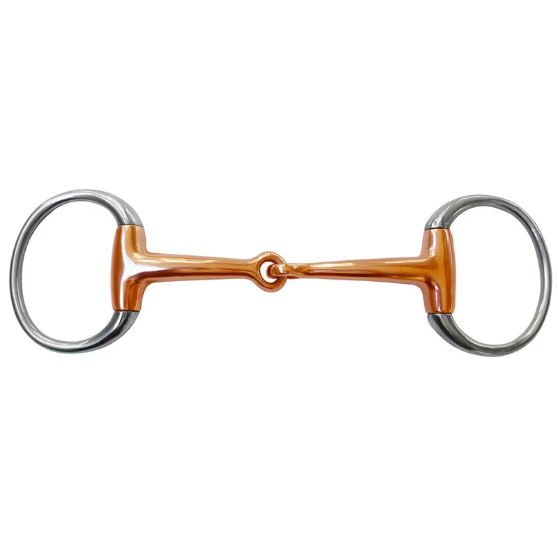 125/130/135mm Rvs Paard Gag eggbutt bit Snaffle Bite Losse Ovale Link Mondstuk Paard training Paardensport Apparatuur