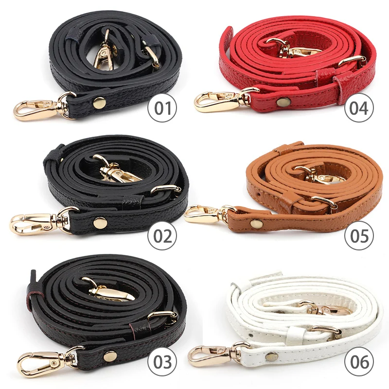 120cm Adjusted Real Leather Replacement Crossbody Shoulder Bag Strap Handbag Belt Gold Hardware For Women DIY Bag Accessories