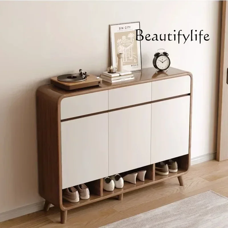 P رف فاخر داخلي عرض الأحذية الفضاء توفير الأدراج الرف رف الأحذية الشمال خزانة Meuble Chaussures أثاث المنزل