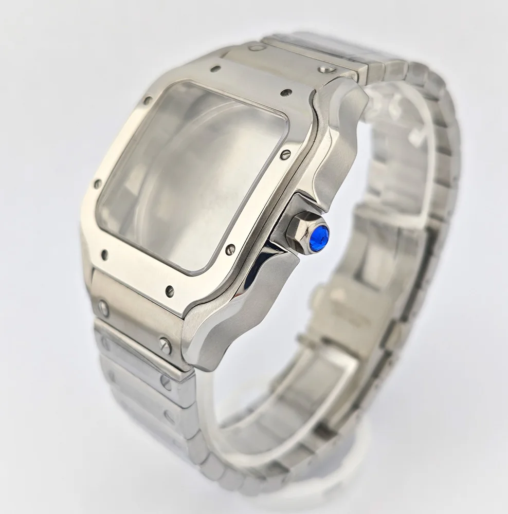 

Корпус 38 мм Корпус NH35 Корпус NH36 Квадратный корпус из нержавеющей стали Водонепроницаемый корпус из сапфирового стекла Подходит для механизма NH35/NH36