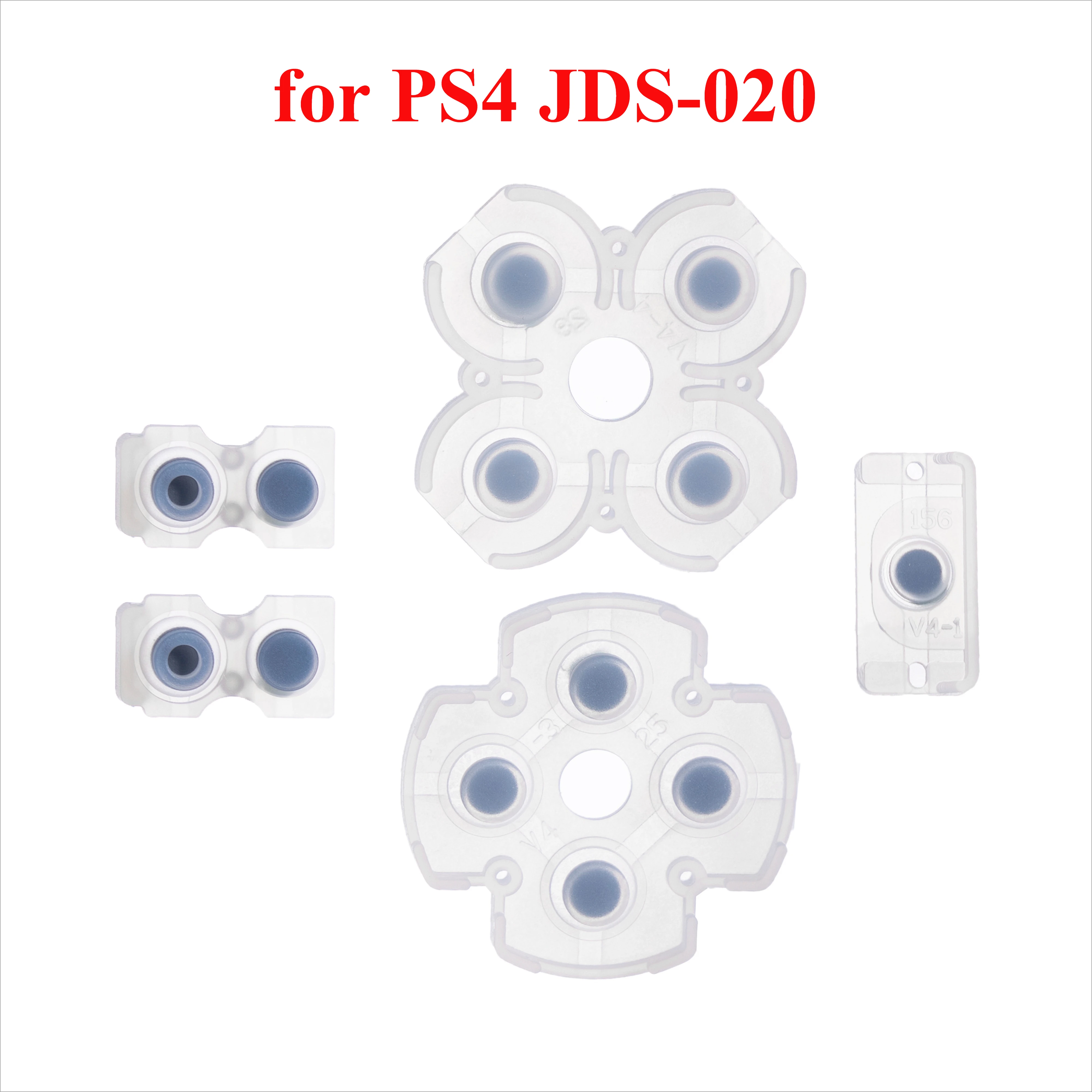 

10set Silicone Conductive Rubber Pads for PS4 Controller Silicone Buttons Joystick Pads JDM-010/030/040/050 Repair Part