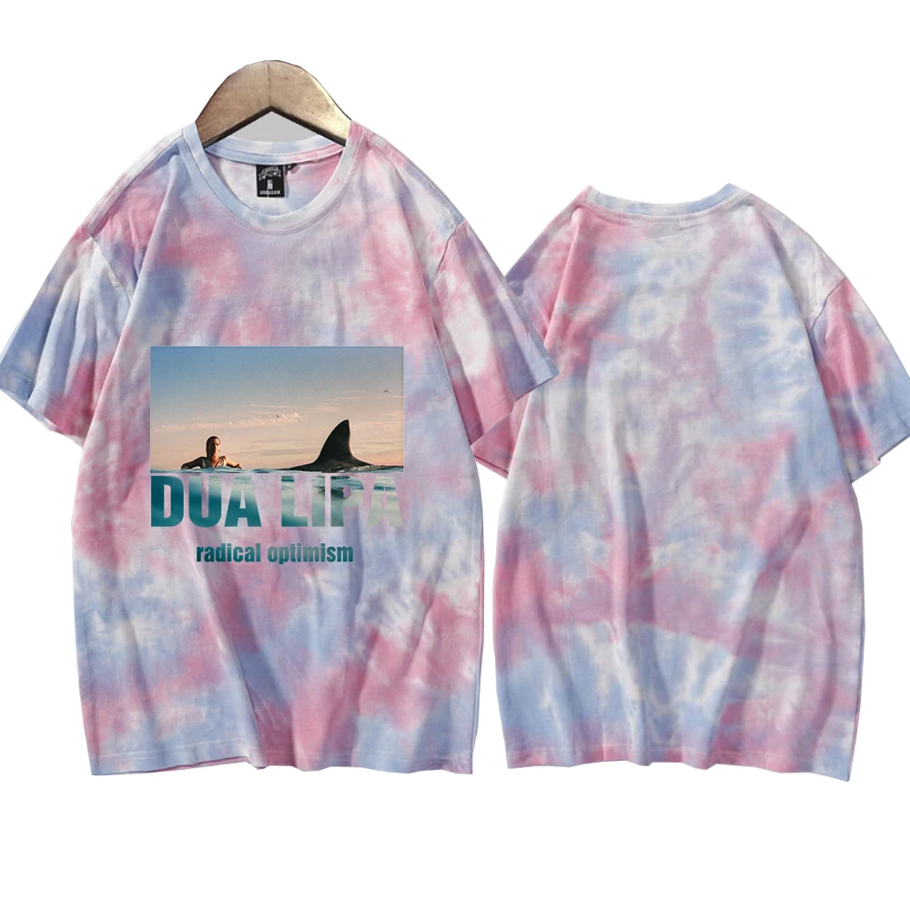 Dua Radical Optimism Lipa Tie Dye Shirts Unisex Round Neck Short Sleeve Tee Fans Gift