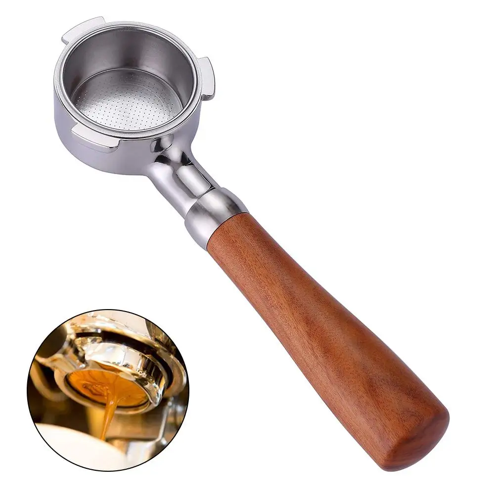 Easily Observe Your Brewing Process and Efficient 51mm Bottomless Espresso Handle for Dedicated Users of the Craft