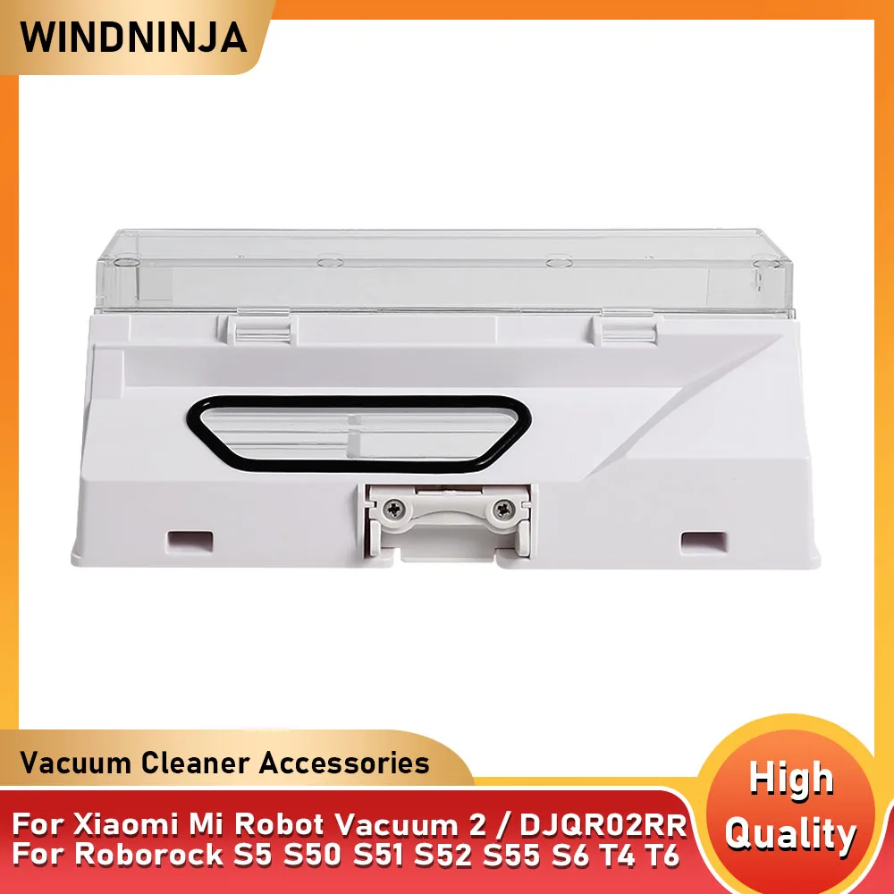 Dust Box For Mi Robot Vacuum 2 For Roborock S5 S50 S51 S52 S55 S6 T4 T6 Robot Vacuum Cleaner Accessories Parts Dust Bin Box Kit