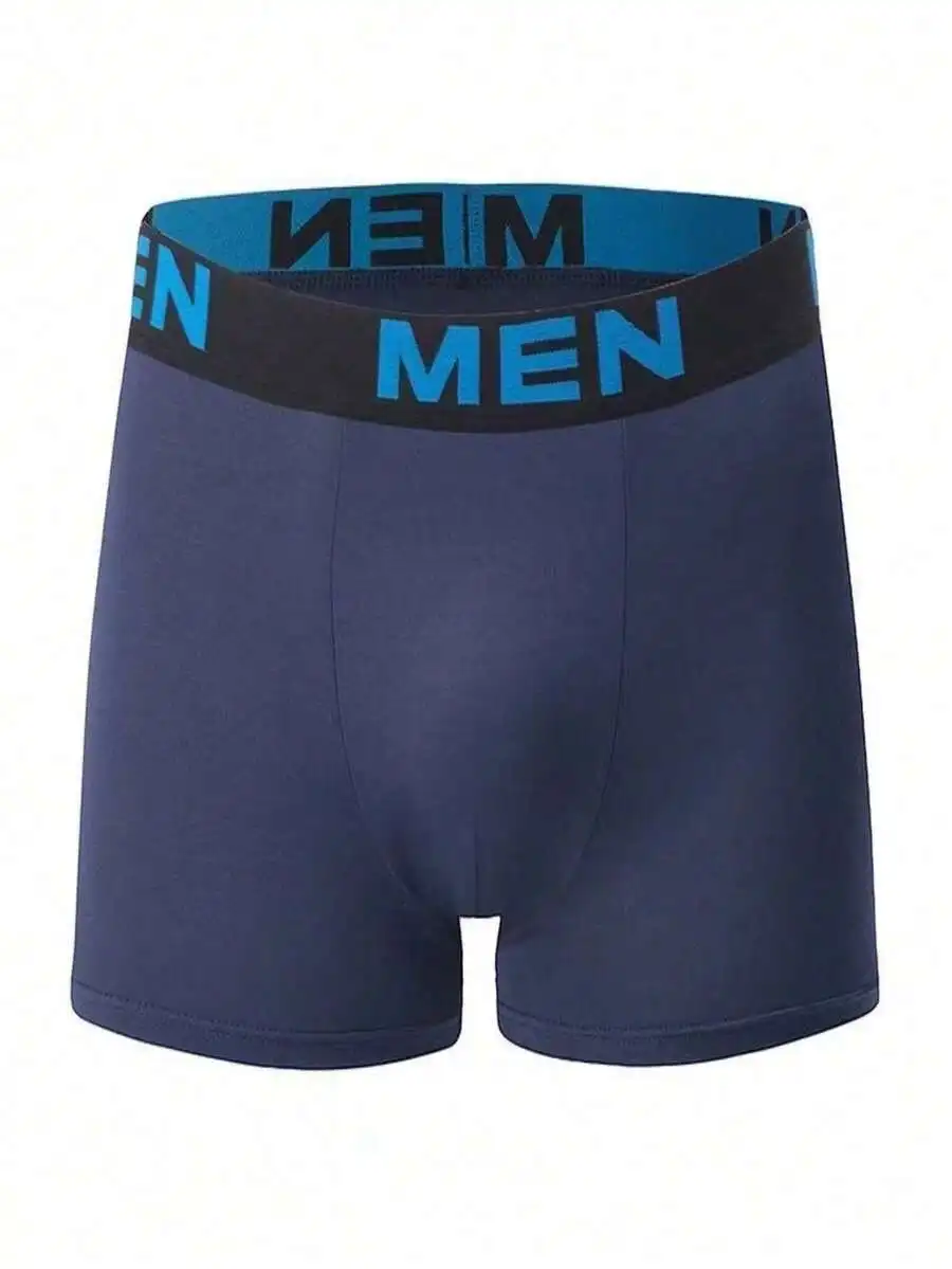 20pcs Mens Breathable Boxer Briefs Elastic Waistband Multi-Color Daily Wear