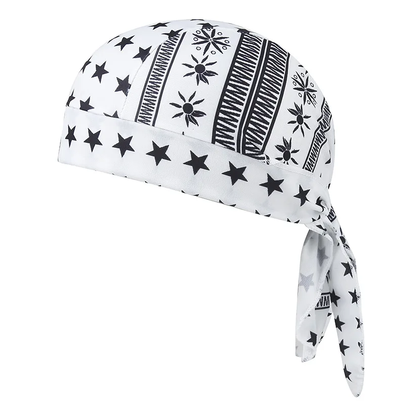 Paisley Durag Unisex Outdoor Bandana Kopftuch für Radfahren, Wandern, Hip-Hop, Atmungsaktive Motorrad-Schädelkappe, Streetwear Retro Bandana