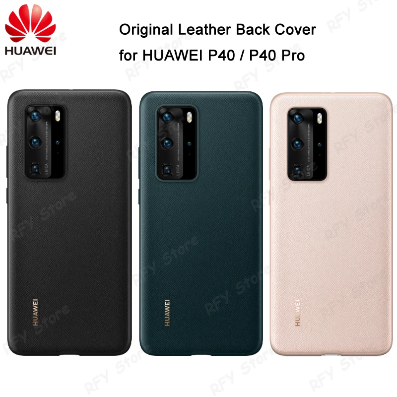 HUAWEI P40 Case Original Official PU Leather Back Cover Case Protective Shell for HUAWEI P40