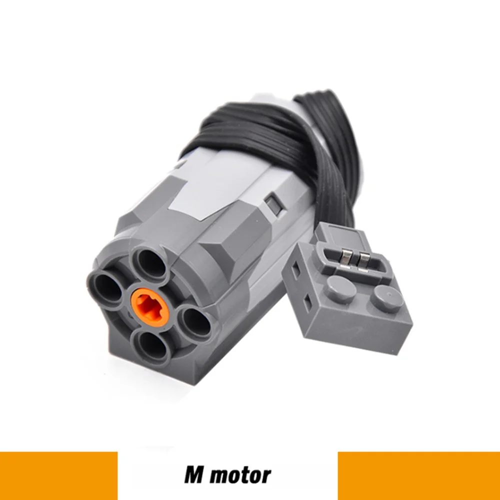 BAAA-5pcs 전원 기능 전동 빌딩 블록 전원 키트 중형 모터 2개, 배터리 박스 1개, IR 원격 제어 1개, 수신기 1개