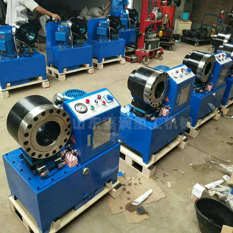 HCY multifunctional hydraulic pipe shrinking machine, high pressure hose withholding machine scaffold butt pressing machine
