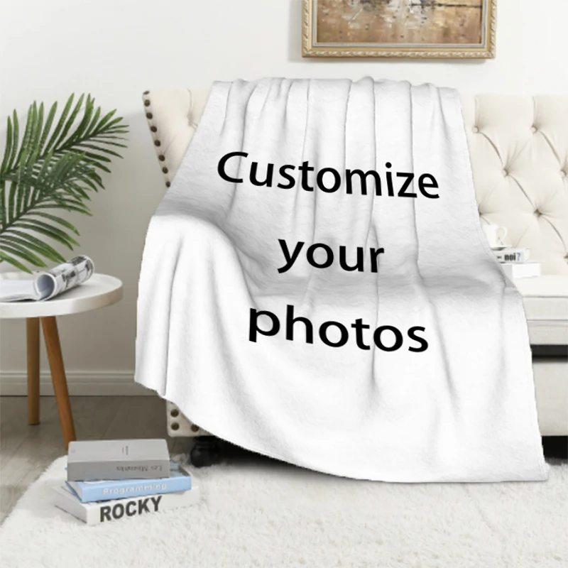 

DIY Throw Blanket Sofa Winter Bed Blankets for Beds Furry Fluffy Soft & Throws Baby Fleece Custom Nap Anime Flannel Children's