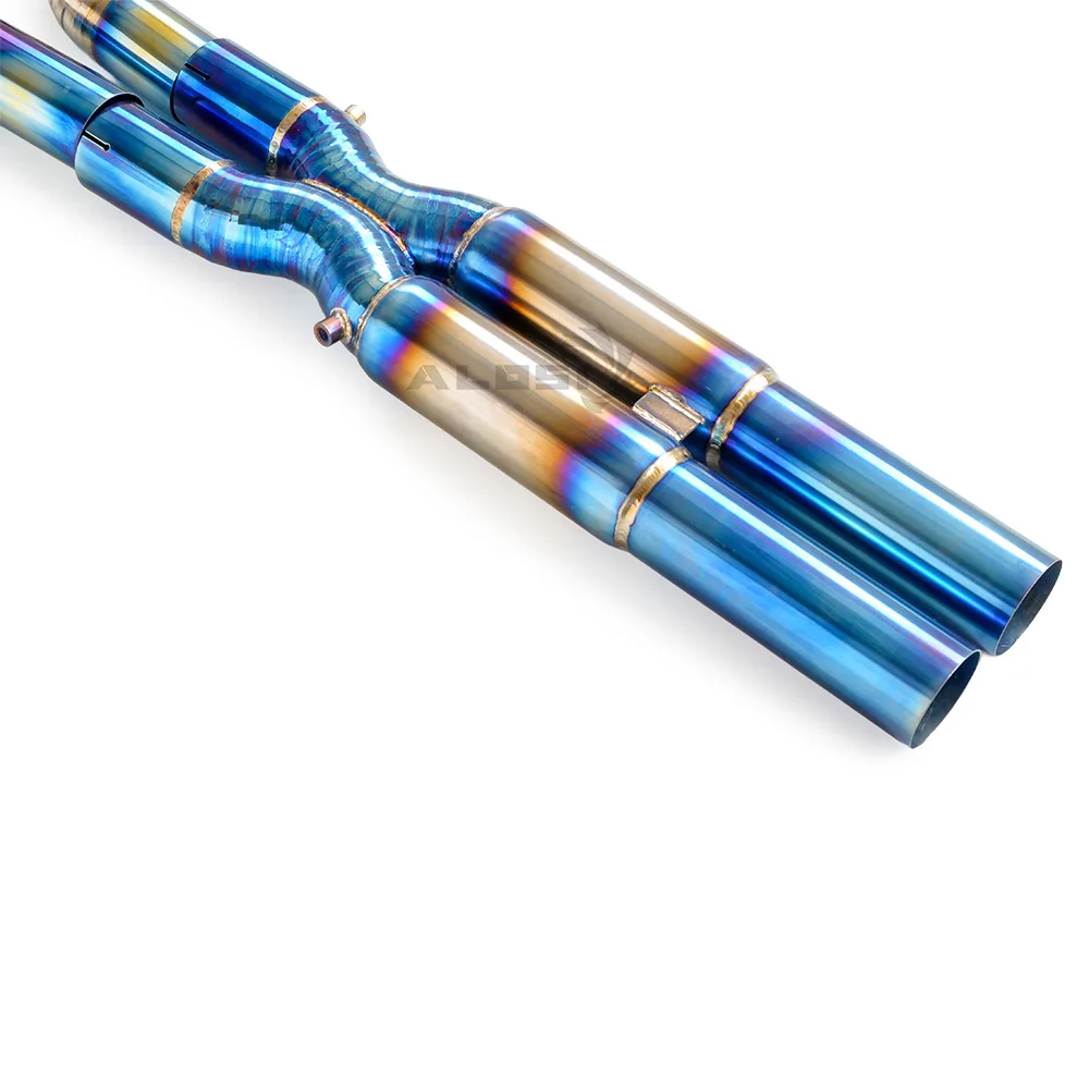 Adatto per BMW XM 4.4T 2023-2025 Tubo di scarico a sezione centrale in materiale titanio ALOSI