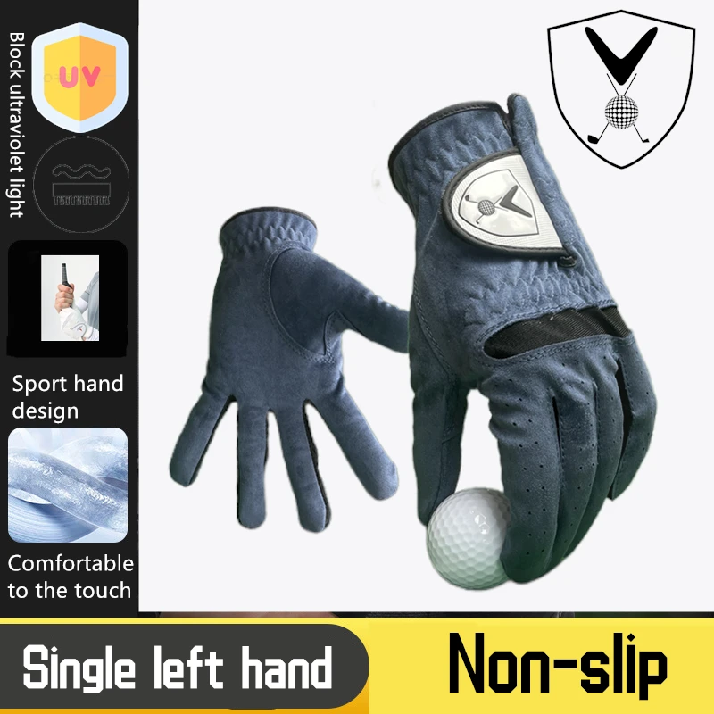 New Golf Gloves GOLF Men's Left Hand Gloves Anti slip, Wear resistant, Breathable Gloves White Outdoor Cycling