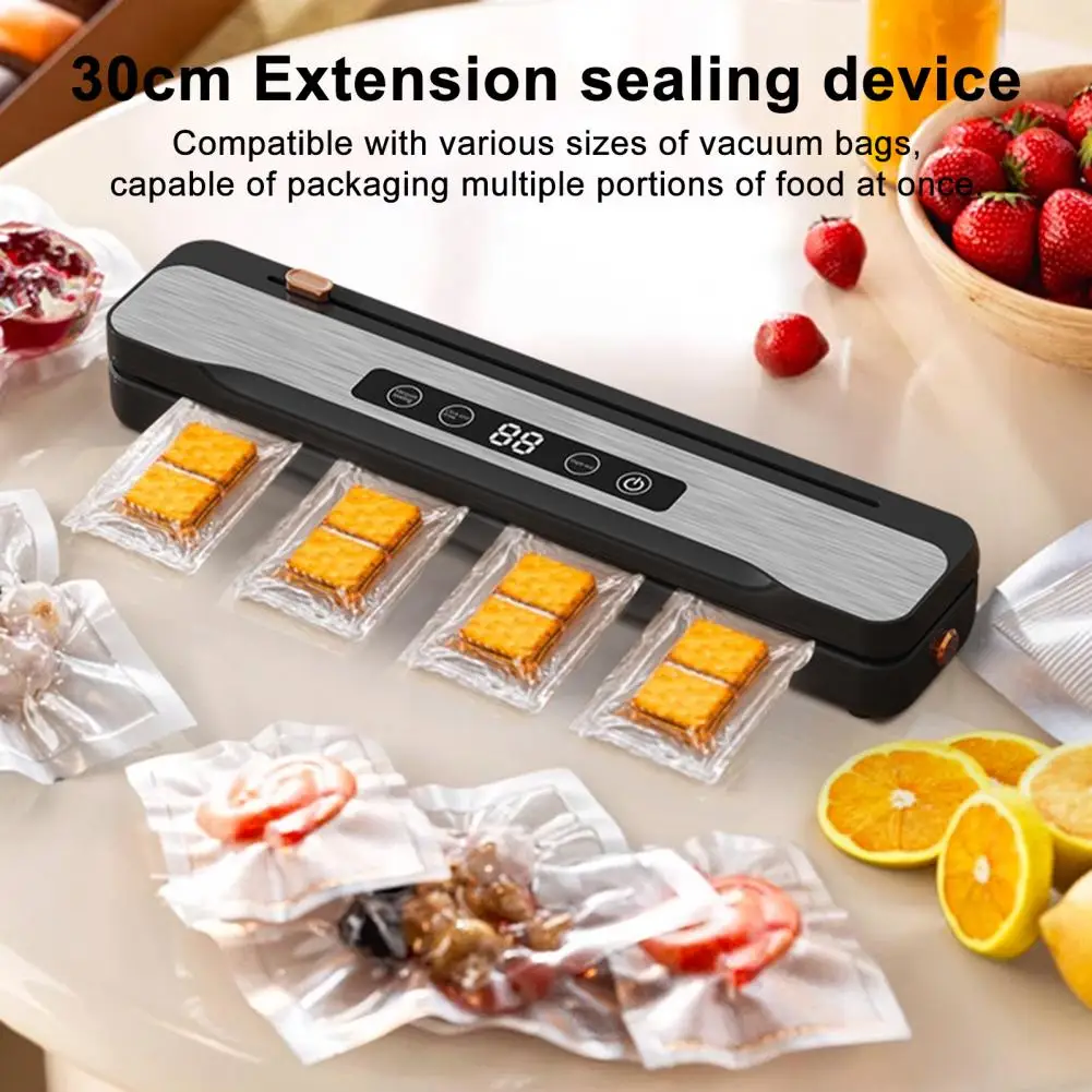 

Automatic Food Vacuum Sealer Food Vacuum Sealer Compact Wireless Vacuum Sealer with Strong Suction Digital Display for Food