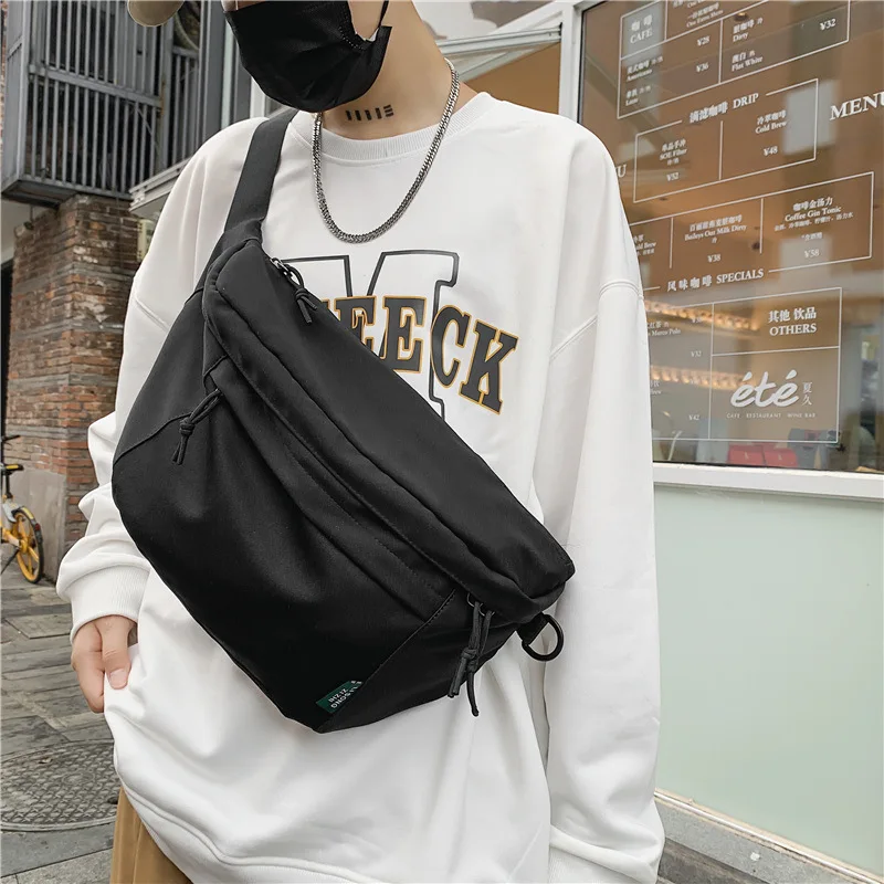 Gym Waist Bag Multifunctional Waterproof Oversized Fanny Pack Chest Bag Cycling Large Belt Bag for Sports Men Women White Black